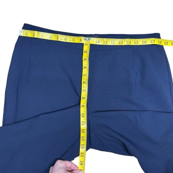 Chico’s So Slimming Manhattan Trousers Navy Straight Leg Dress Pants Size 14 - Picture 14 of 16